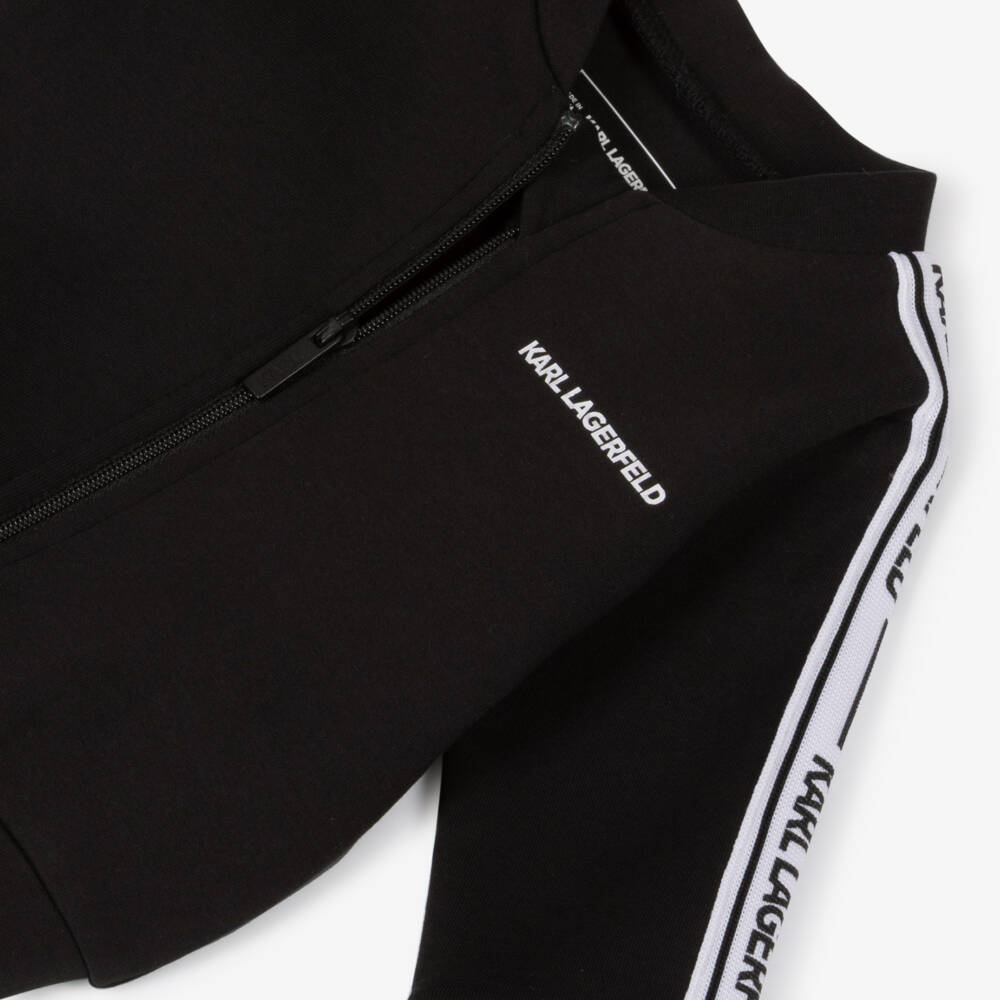 KARL LAGERFELD KIDS-Boys Charcoal Zip-Up Activewear Duo | Childrensalon Outlet