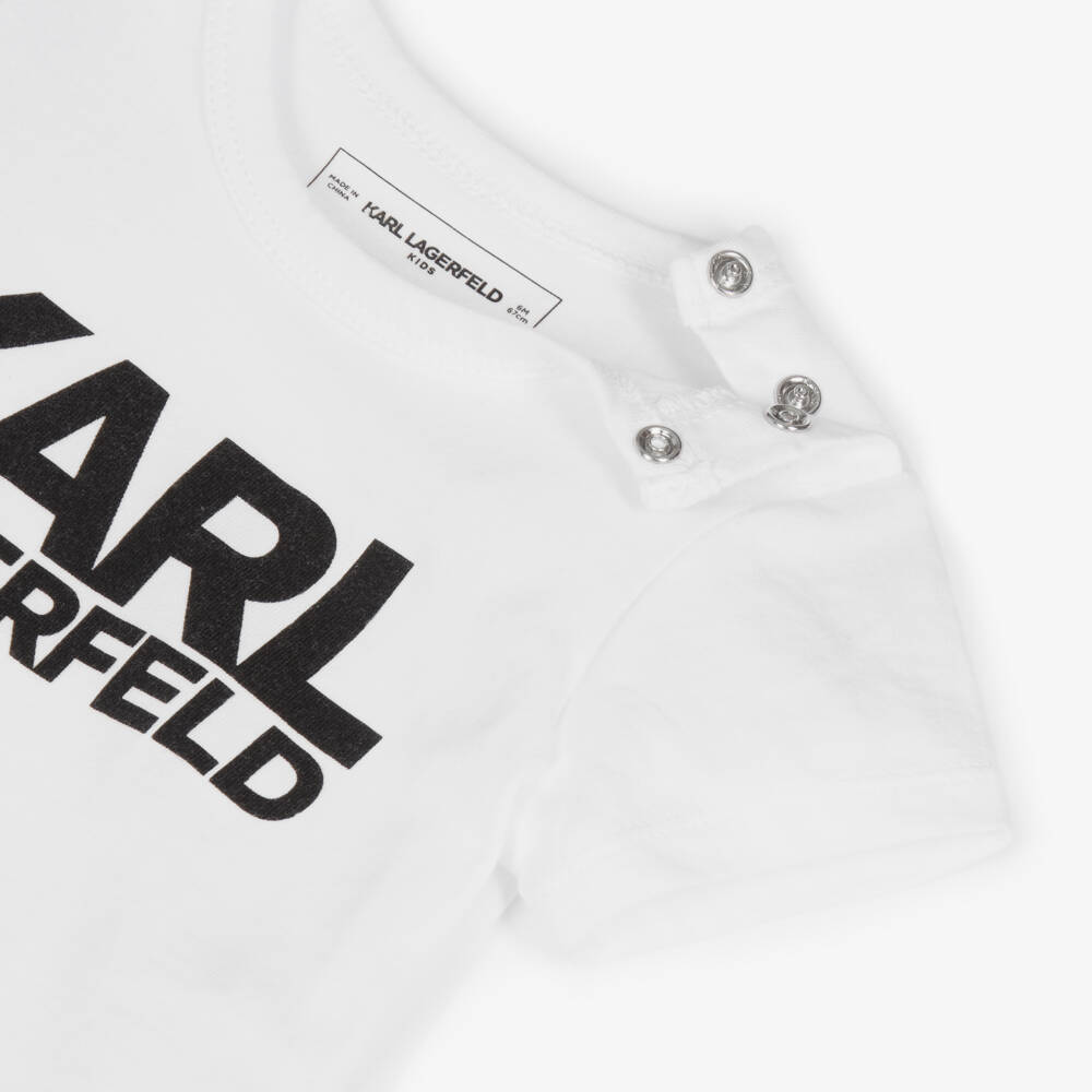 KARL LAGERFELD KIDS-Boys Cozy Monochrome Cotton Ensemble | Childrensalon Outlet