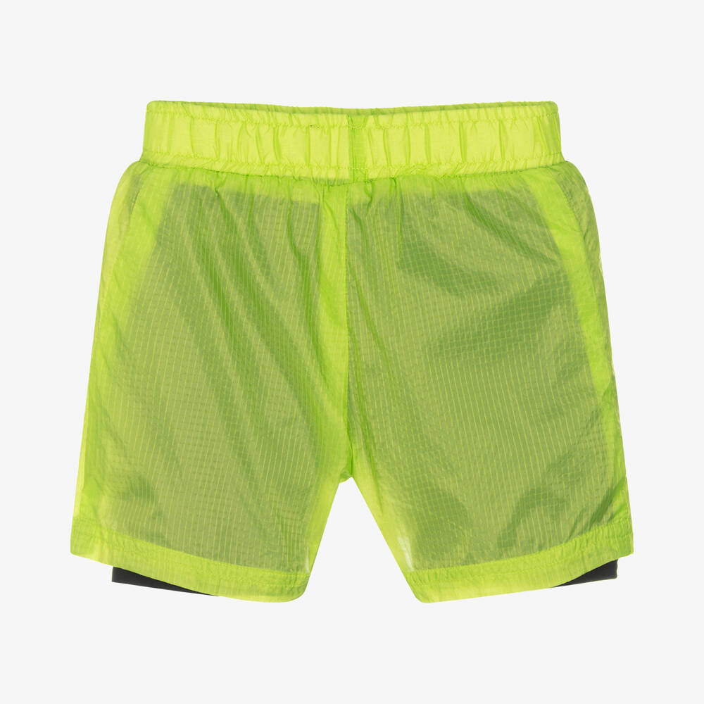 KARL LAGERFELD KIDS-Boys Green Logo Shorts | Childrensalon Outlet