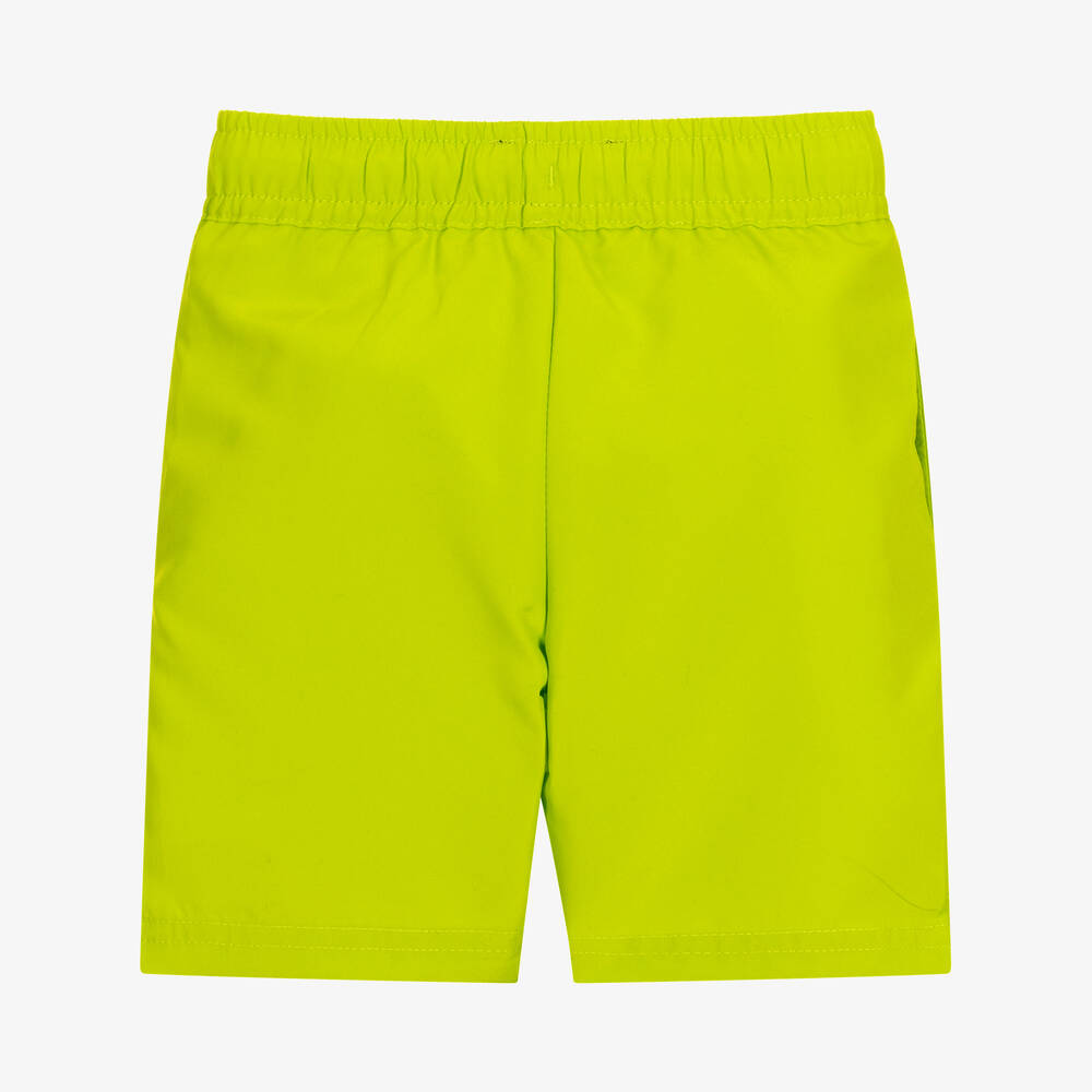 KARL LAGERFELD KIDS-Boys Green  Logo Swim Shorts | Childrensalon Outlet