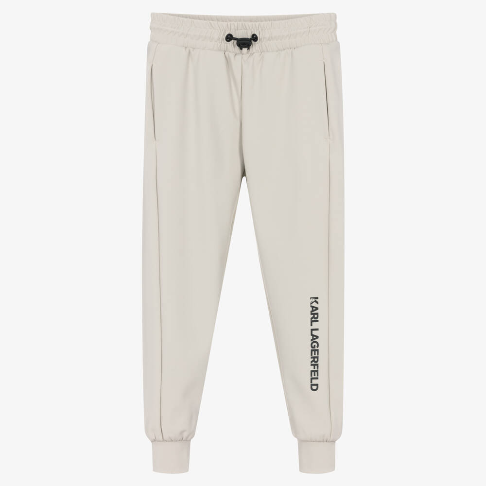 KARL LAGERFELD KIDS -  Pantalon de jogging gris en jersey | Childrensalon