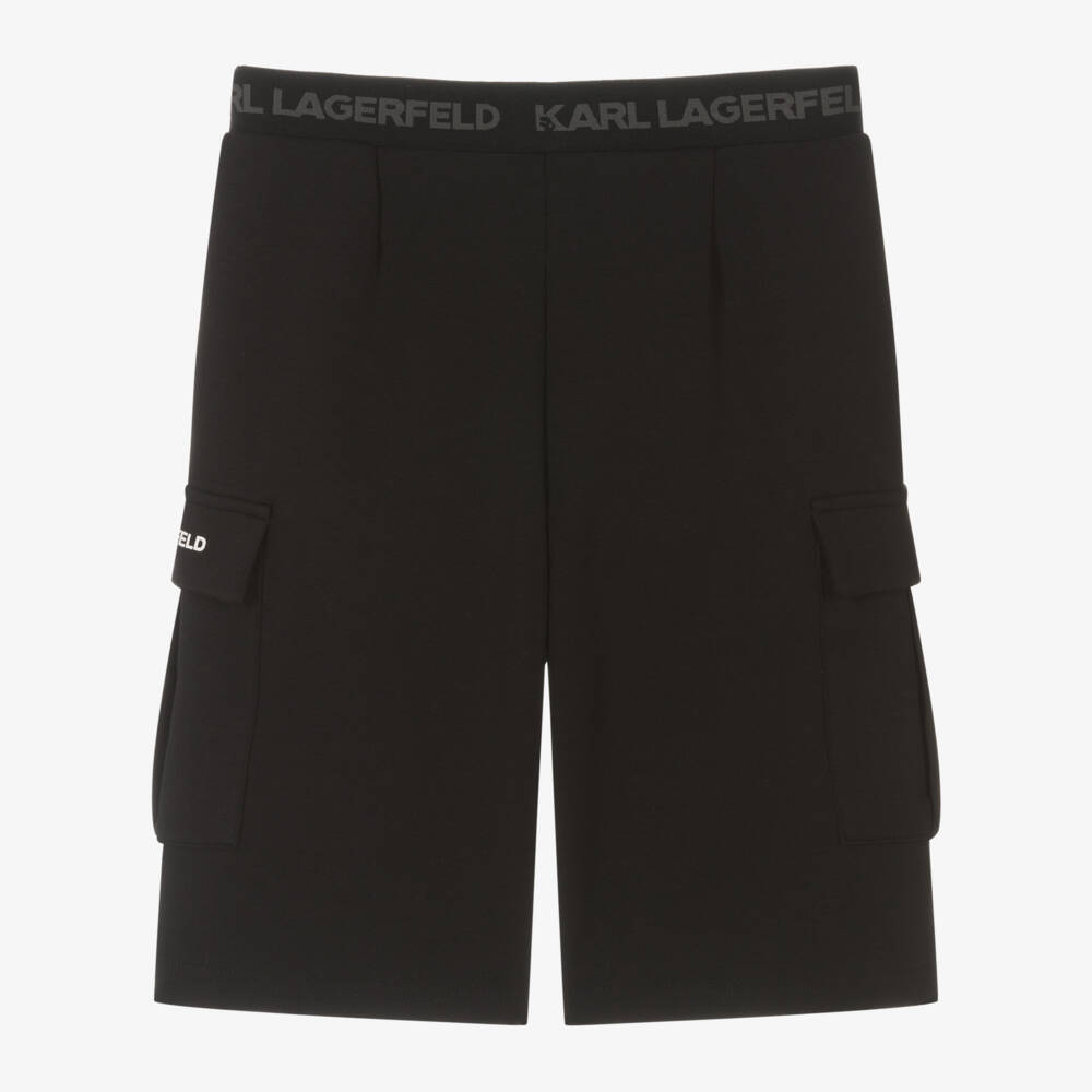 KARL LAGERFELD KIDS-Boys Onyx Cargo Adventure Shorts | Childrensalon Outlet