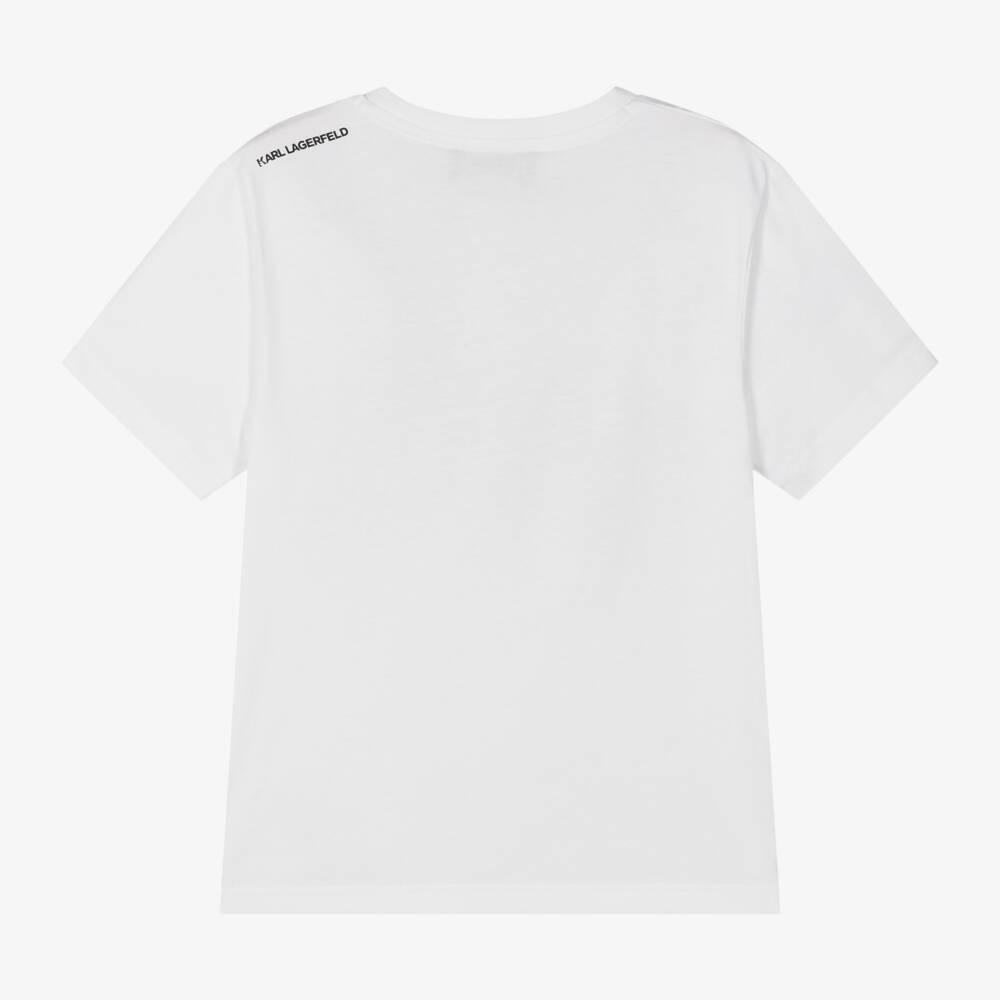 KARL LAGERFELD KIDS-Boys Pure Cotton Graphic Tee | Childrensalon Outlet