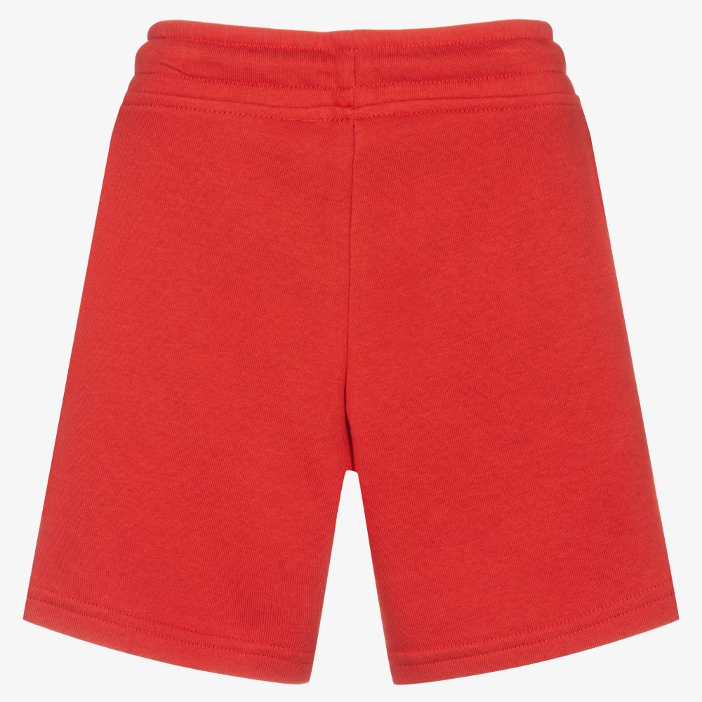 Boys red jersey shorts online