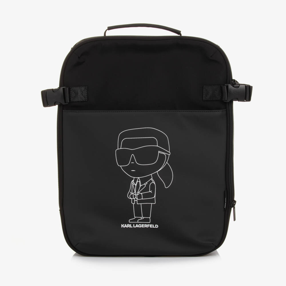 KARL LAGERFELD KIDS-Легендарный черный рюкзак для мальчиков | Childrensalon Outlet