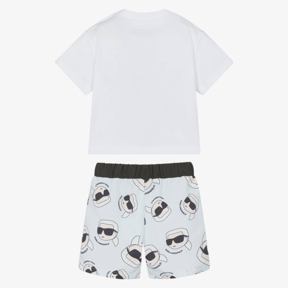 KARL LAGERFELD KIDS-Boys Top & Shorts Set | Childrensalon Outlet