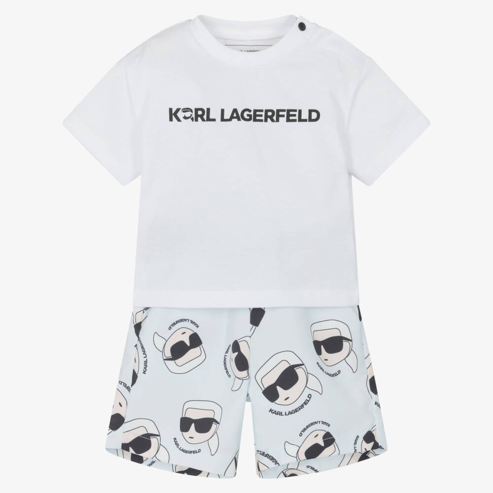 KARL LAGERFELD KIDS-Boys Top & Shorts Set | Childrensalon Outlet