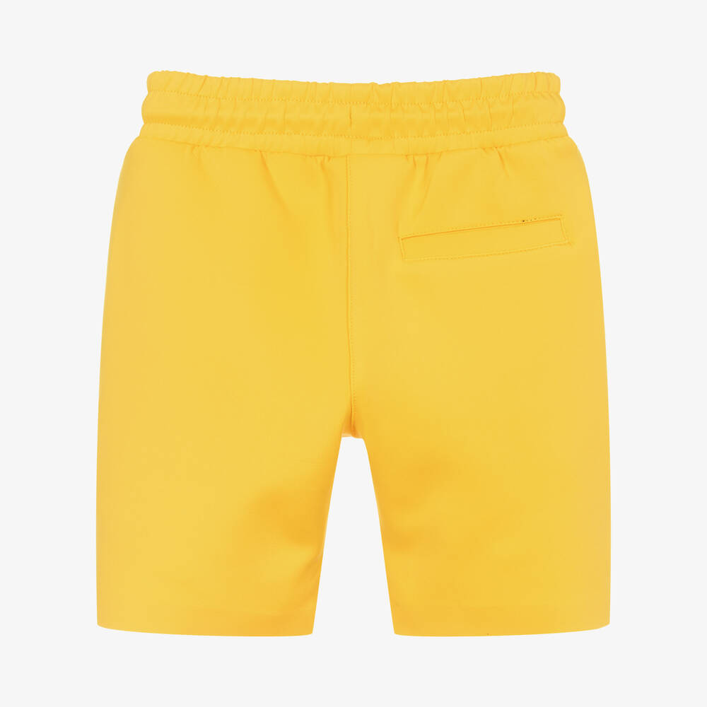 KARL LAGERFELD KIDS-Boys Yellow Jersey Logo Shorts | Childrensalon Outlet