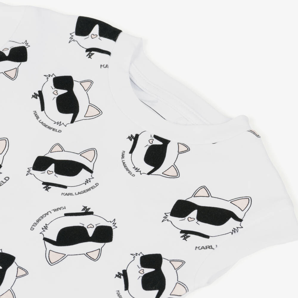 KARL LAGERFELD KIDS-Choupette Dress | Childrensalon Outlet