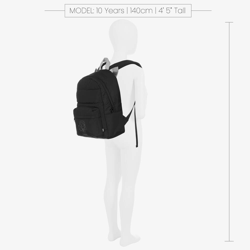 KARL LAGERFELD KIDS Sac dos noir Choupette 36 cm