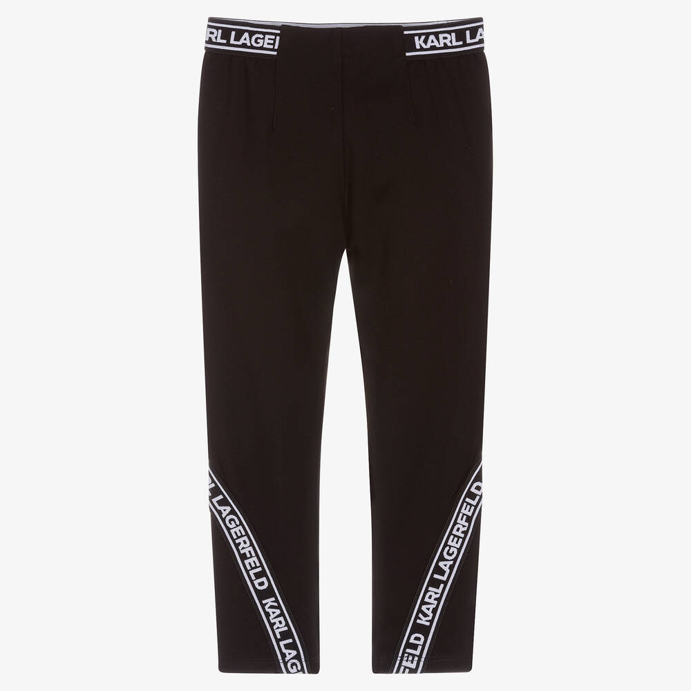 KARL LAGERFELD KIDS - Legging noir fille | Childrensalon