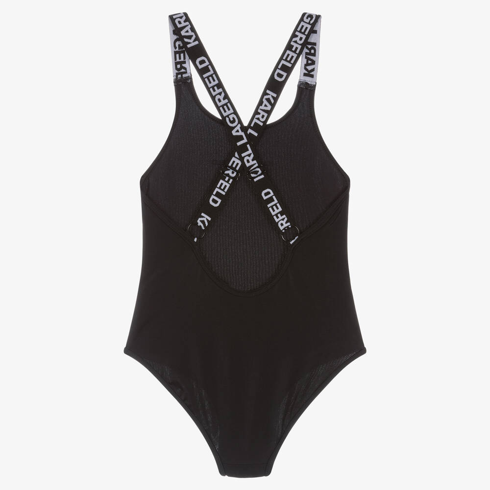 高評価のクリスマスプレゼント LAGERFELD KARL KIDS Swimsuit Logo Black Girls - スーツ・フォーマル・ドレス