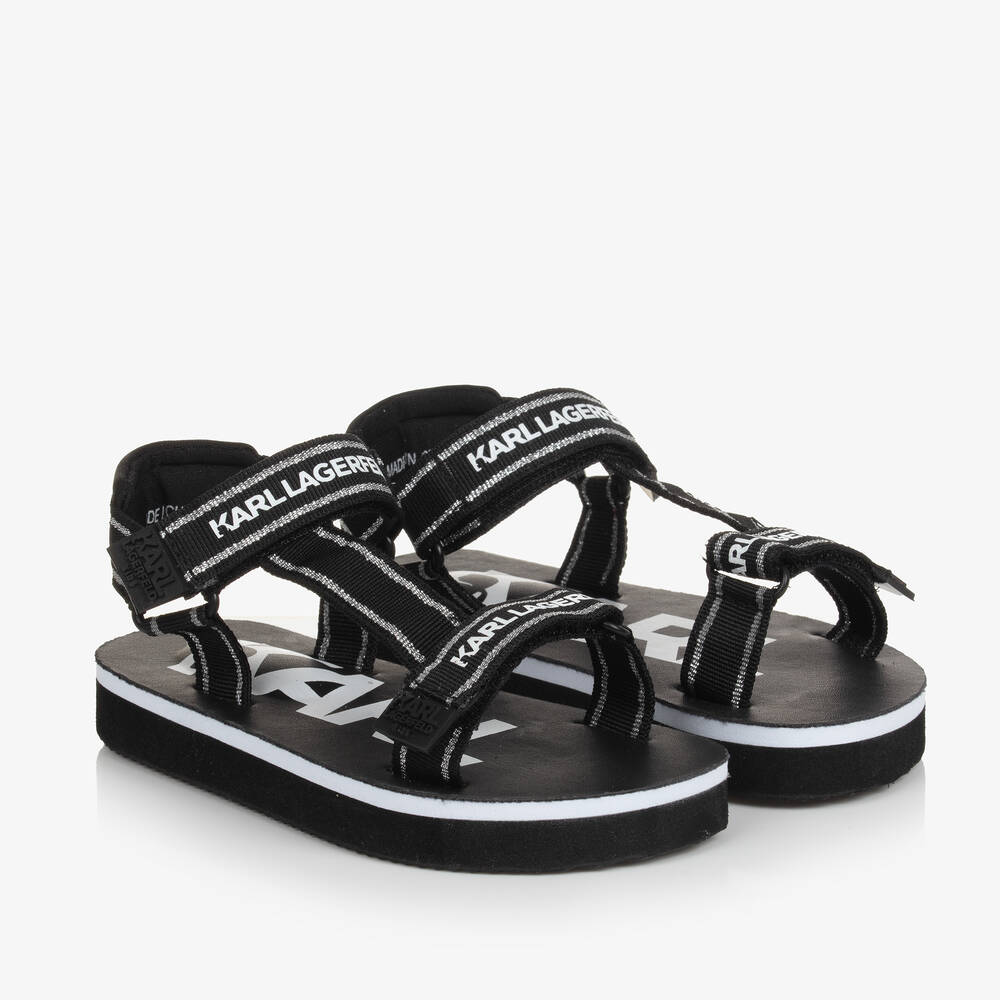 Infant girl black sandals shop