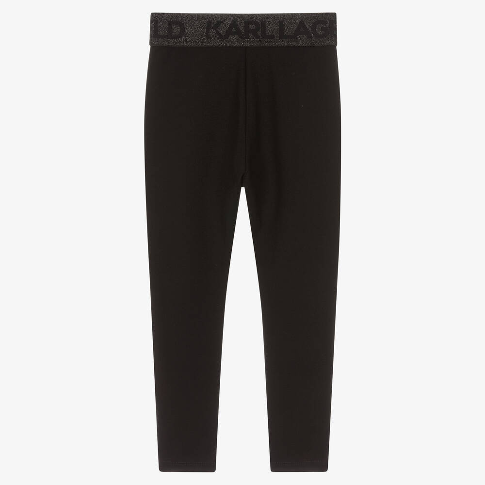 Girls black sparkle leggings hotsell