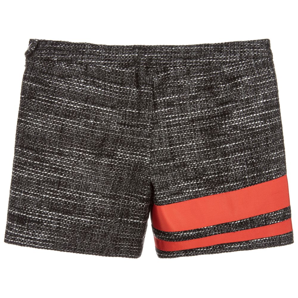 KARL LAGERFELD KIDS-Girls Black Tweed Shorts | Childrensalon Outlet