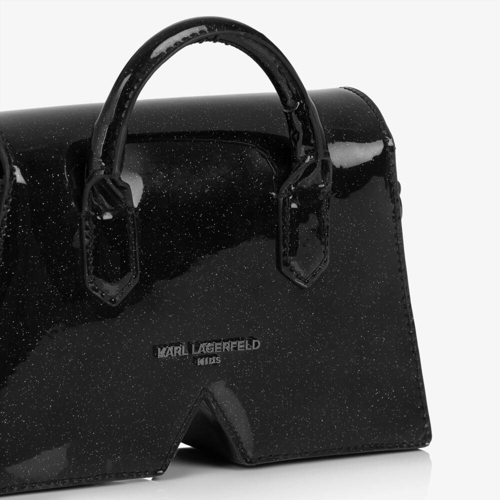 KARL LAGERFELD KIDS-Girls Chic Ebony K-Shape Mini Bag | Childrensalon Outlet