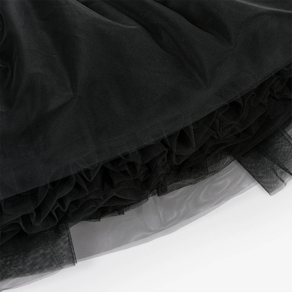 KARL LAGERFELD KIDS-Girls Elegant Black Tulle Gown | Childrensalon Outlet