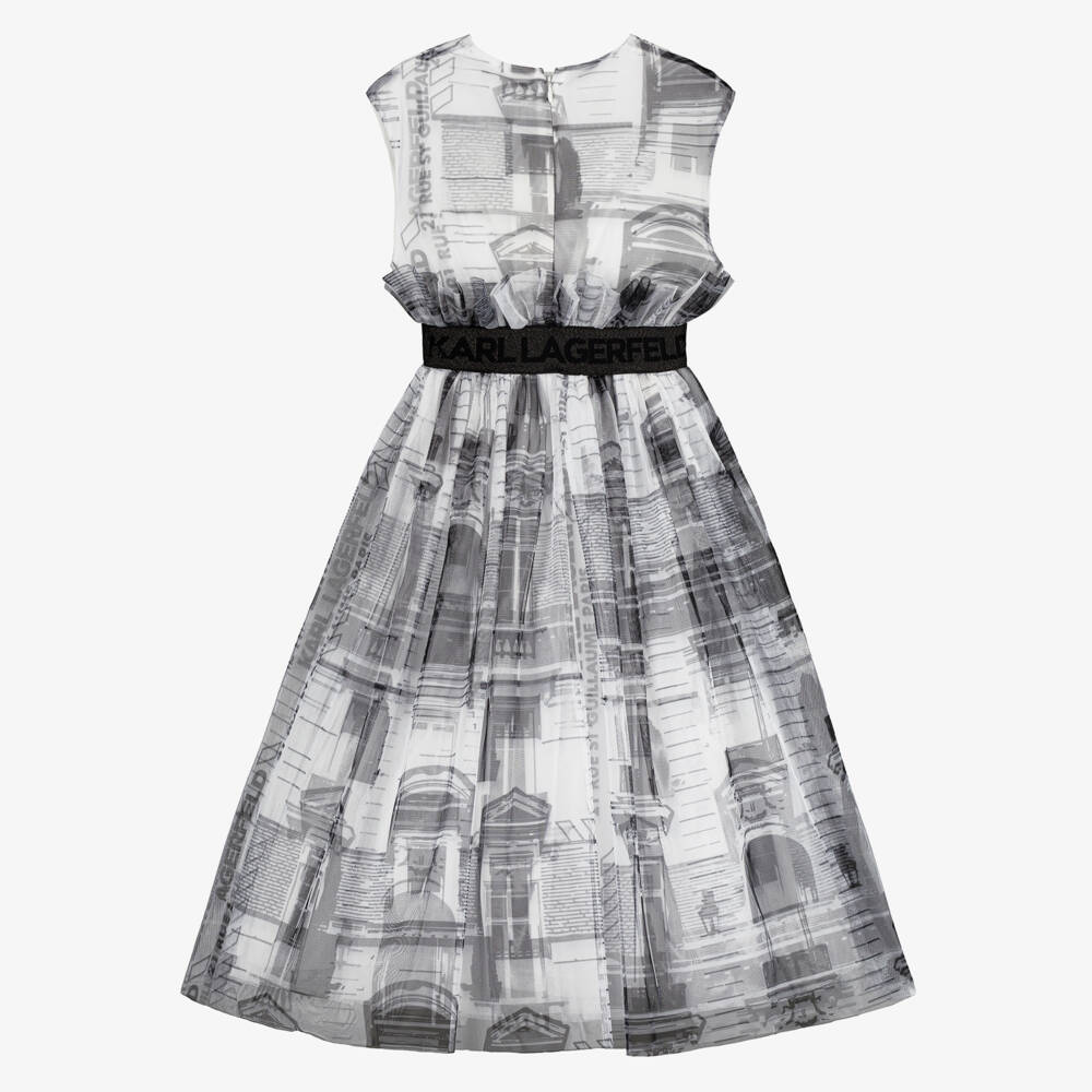 KARL LAGERFELD KIDS-Girls Elegant Tulle Party Dress | Childrensalon Outlet