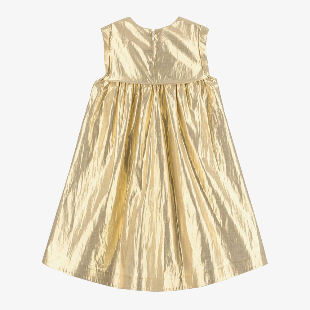 KARL LAGERFELD KIDS-Girls Metallic Floral Elegance Dress | Childrensalon Outlet