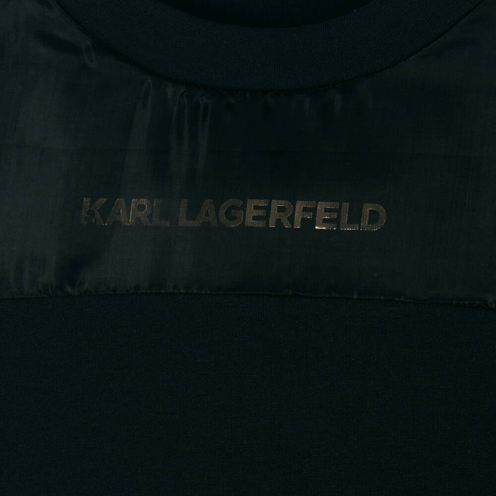 KARL LAGERFELD KIDS-Girls Organza Overlay Sweatshirt | Childrensalon Outlet