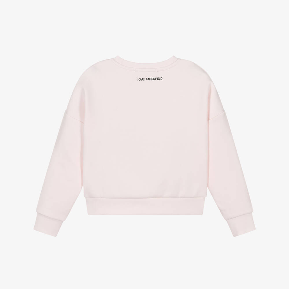 KARL LAGERFELD KIDS-Girls Pastel Graphic Crop Top | Childrensalon Outlet