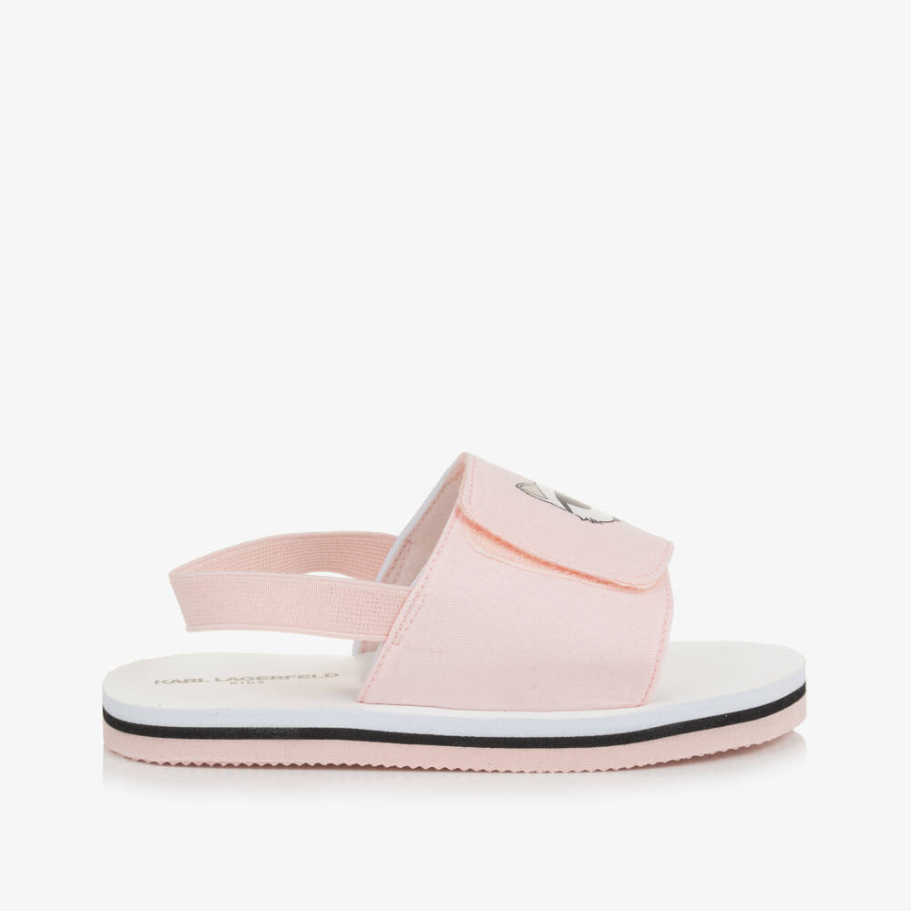 KARL LAGERFELD KIDS-Летние игривые розовые сандалии для девочек | Childrensalon Outlet
