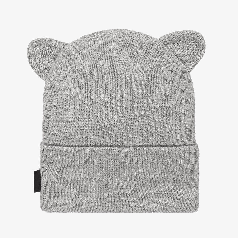 Girls grey bobble hat on sale