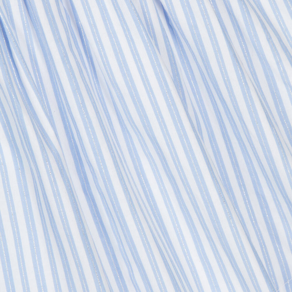 KARL LAGERFELD KIDS-Girls Sparkling Blue & White Skirt | Childrensalon Outlet