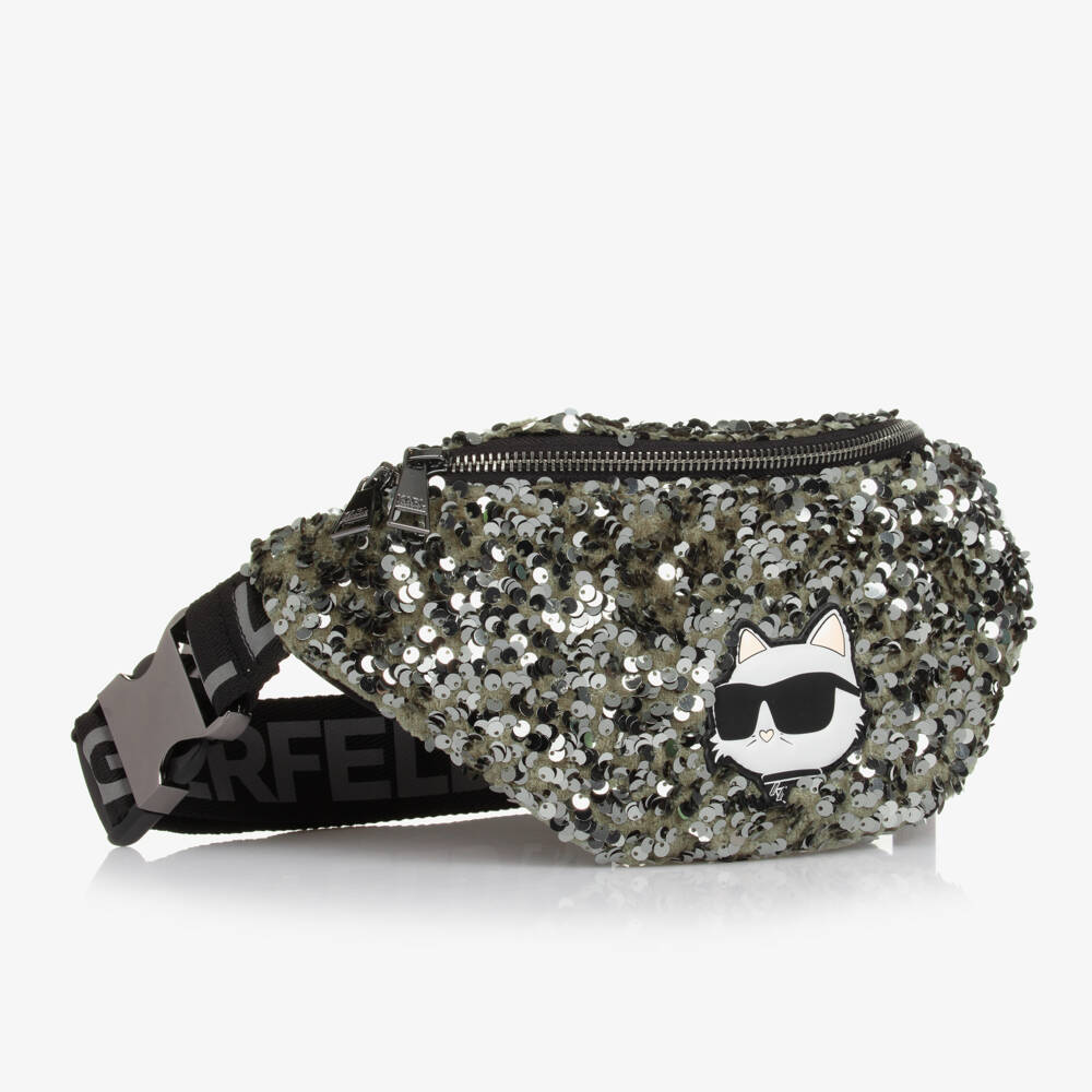 KARL LAGERFELD KIDS-Girls Sparkling Jade Sequin Pouch | Childrensalon Outlet