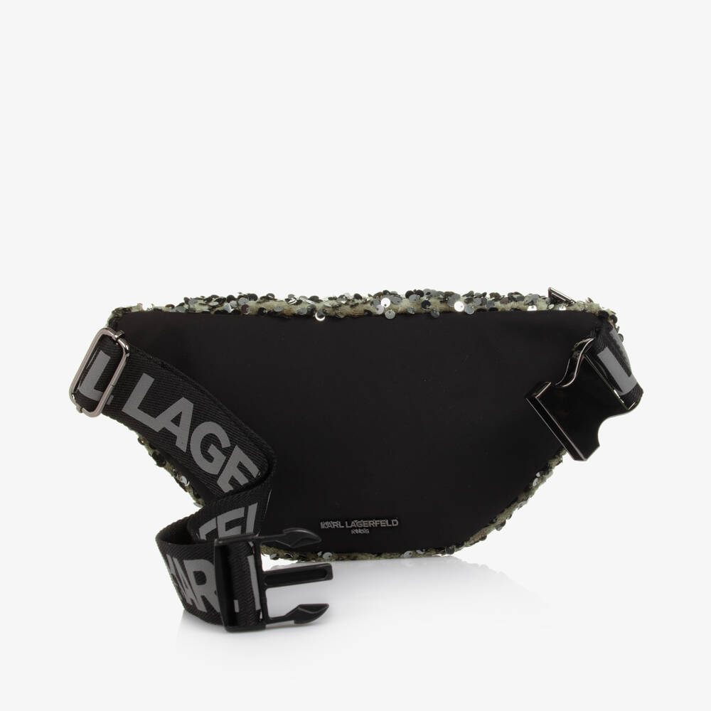 KARL LAGERFELD KIDS-Girls Sparkling Jade Sequin Pouch | Childrensalon Outlet