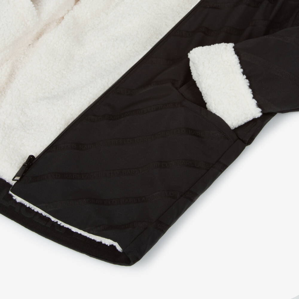 KARL LAGERFELD KIDS-Girls Two-Tone Reversible Jacket | Childrensalon Outlet