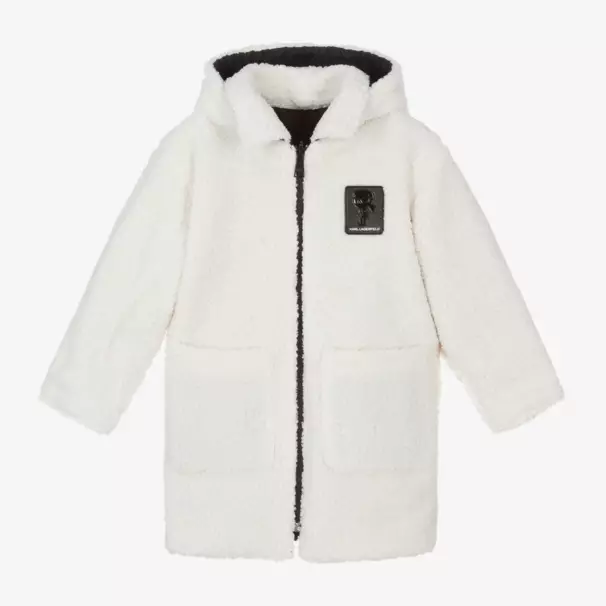 KARL LAGERFELD KIDS-Girls Two-Tone Reversible Jacket | Childrensalon Outlet