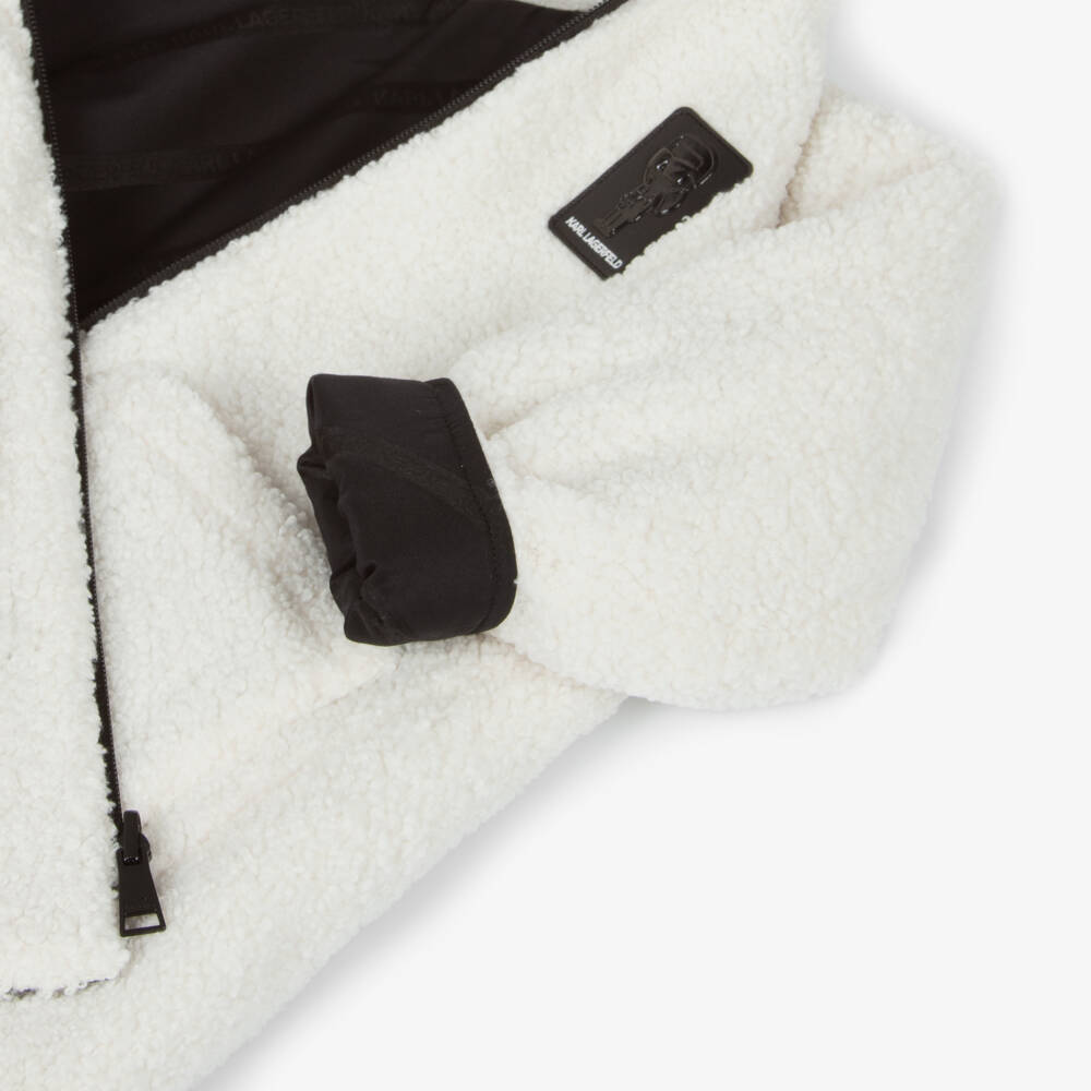 KARL LAGERFELD KIDS-Girls Two-Tone Reversible Jacket | Childrensalon Outlet