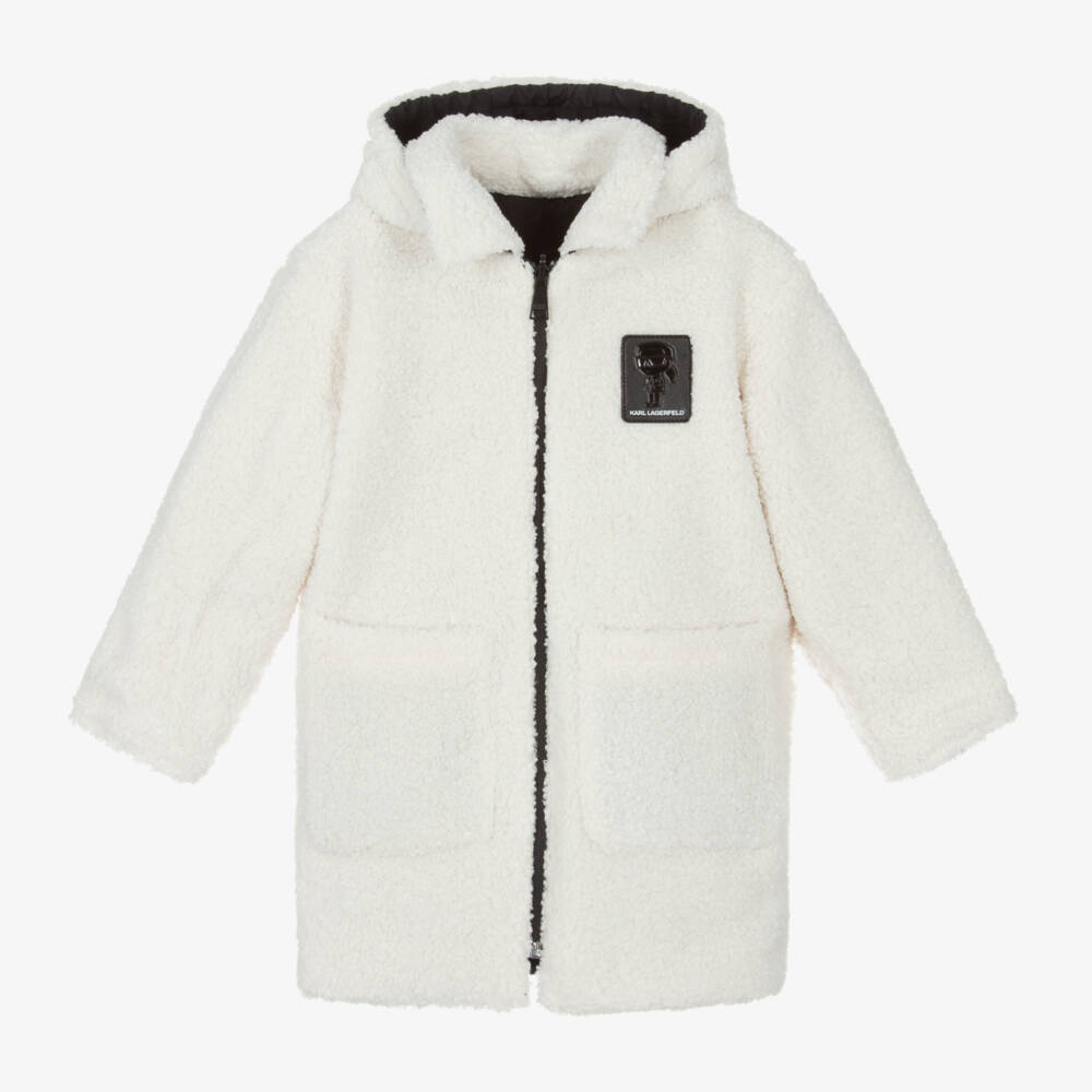 KARL LAGERFELD KIDS-Girls Two-Tone Reversible Jacket | Childrensalon Outlet