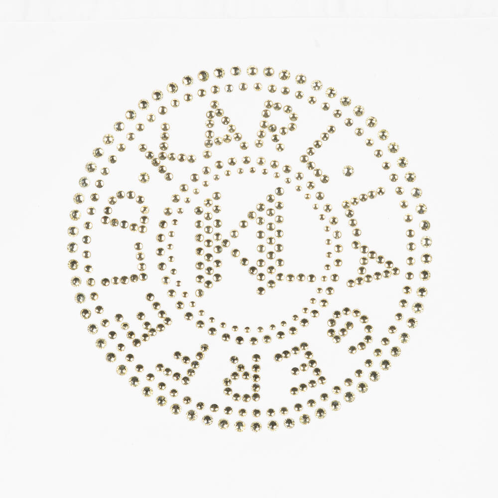 KARL LAGERFELD KIDS-Girls White Studded Shirt Dress | Childrensalon Outlet
