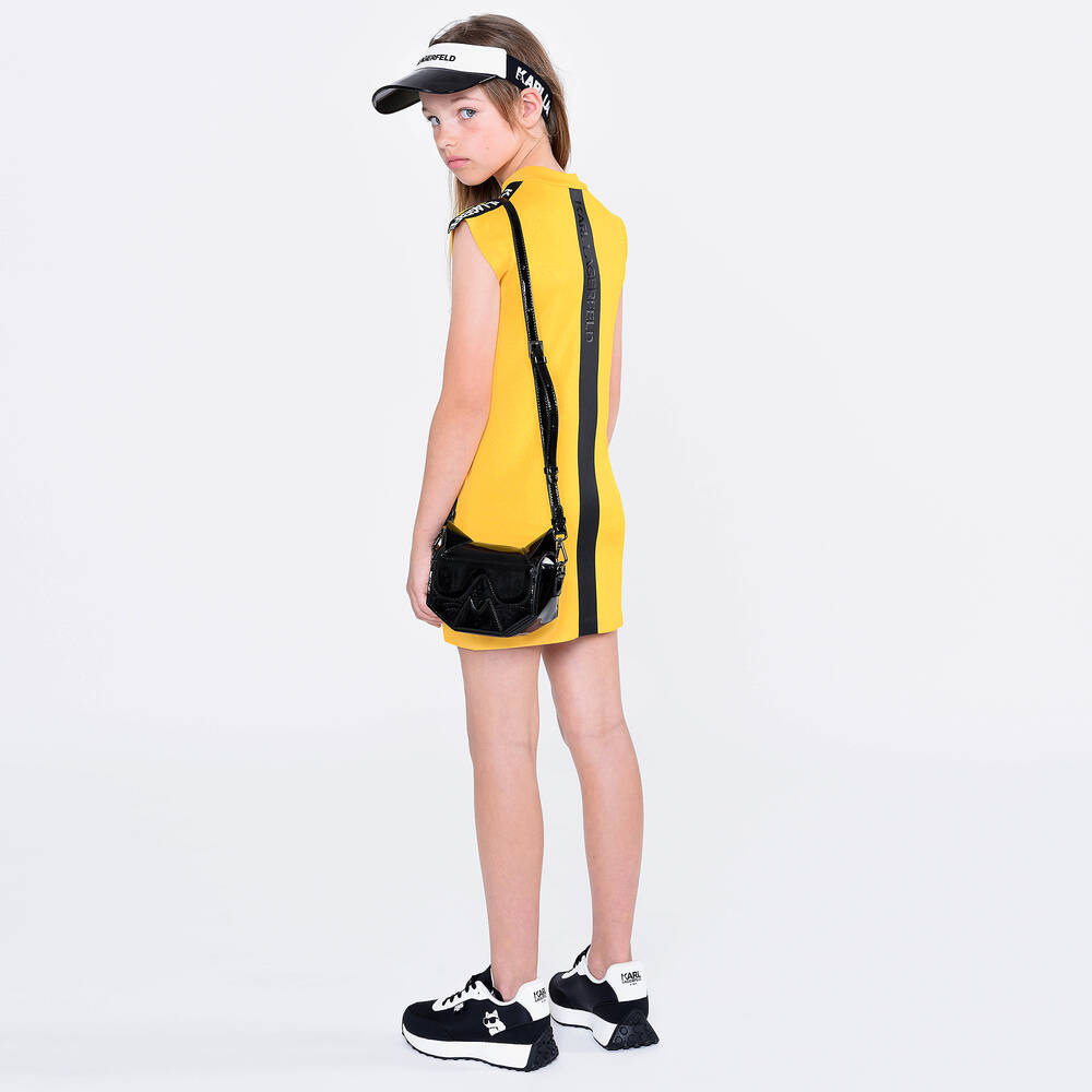 KARL LAGERFELD KIDS-Желтое платье из джерси | Childrensalon Outlet