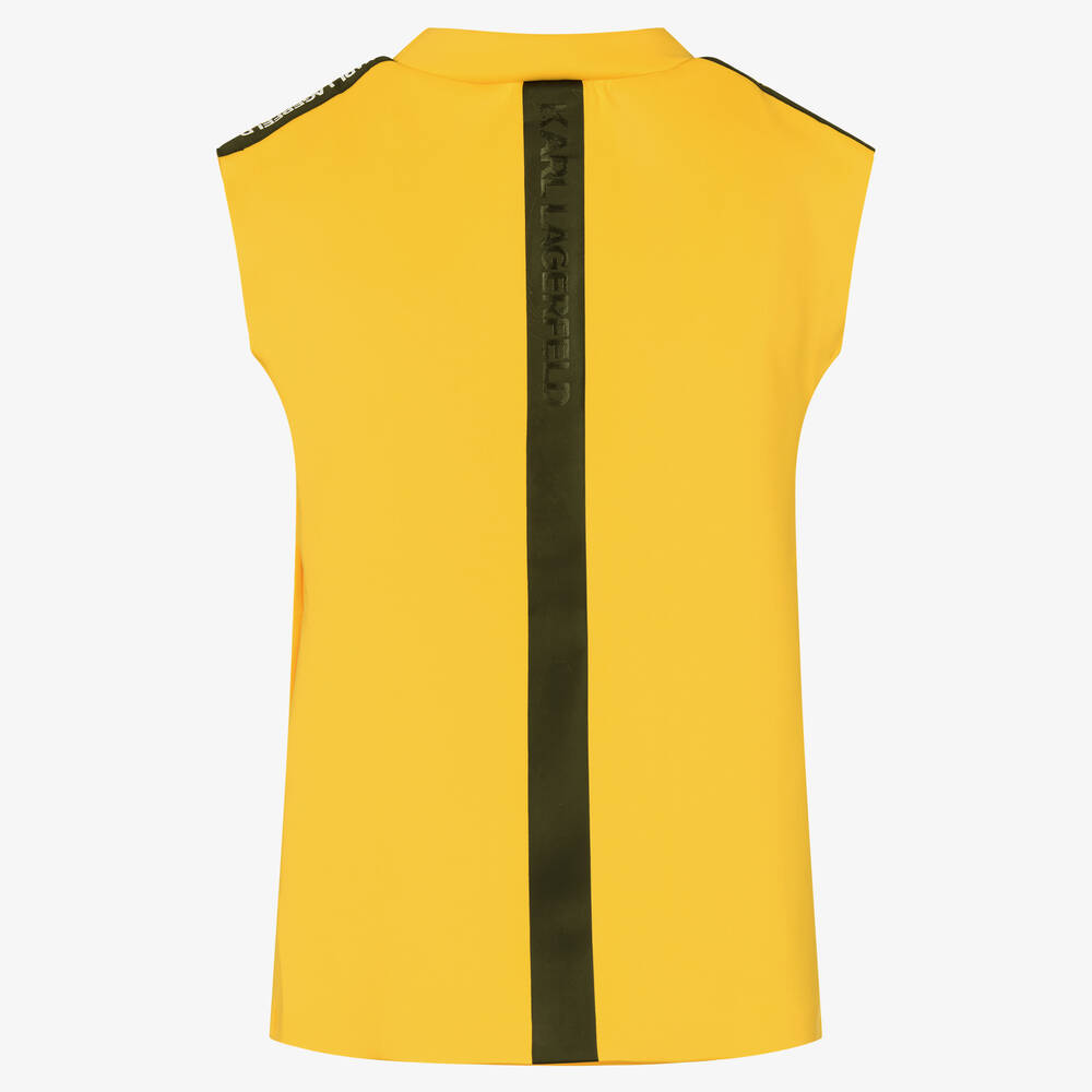 KARL LAGERFELD KIDS-Желтое платье из джерси | Childrensalon Outlet