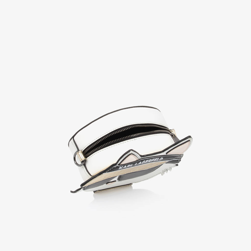 KARL LAGERFELD KIDS-Golden Cat-Themed Girls Satchel | Childrensalon Outlet