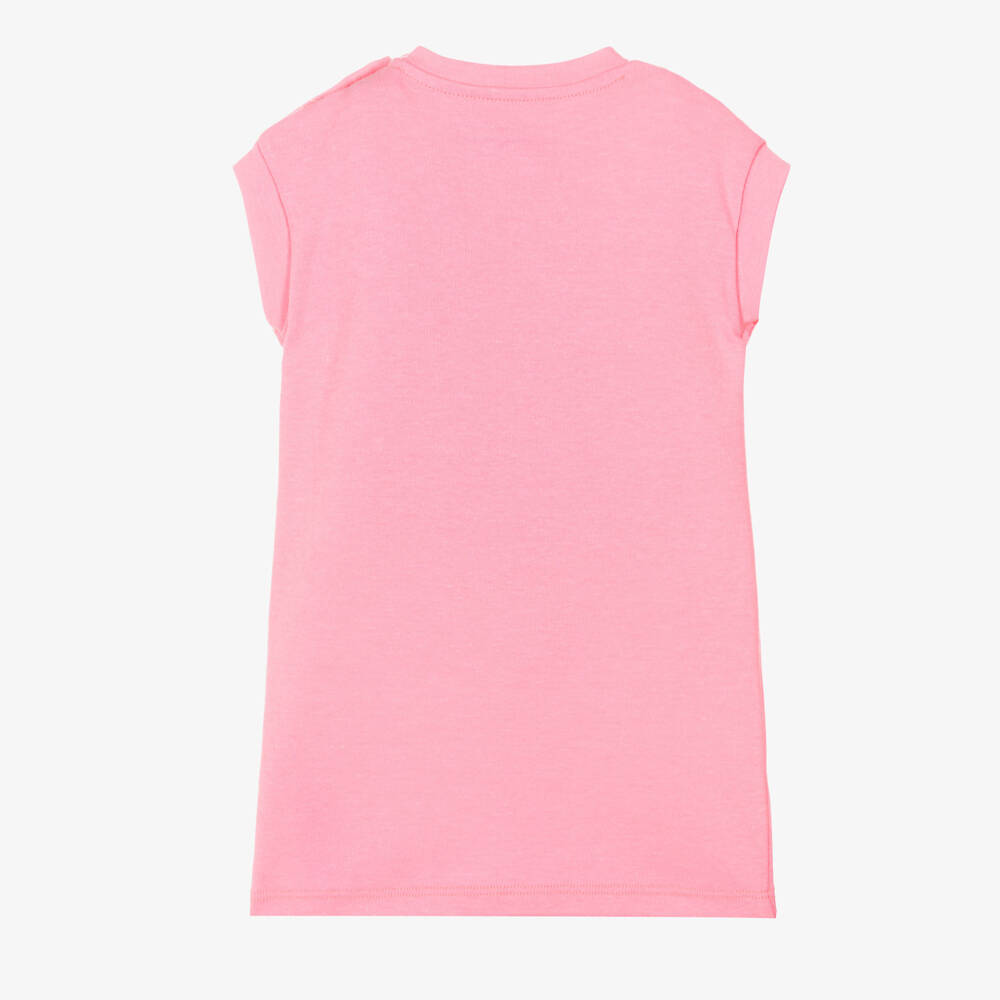 KARL LAGERFELD KIDS-Pink Choupette Dress | Childrensalon Outlet