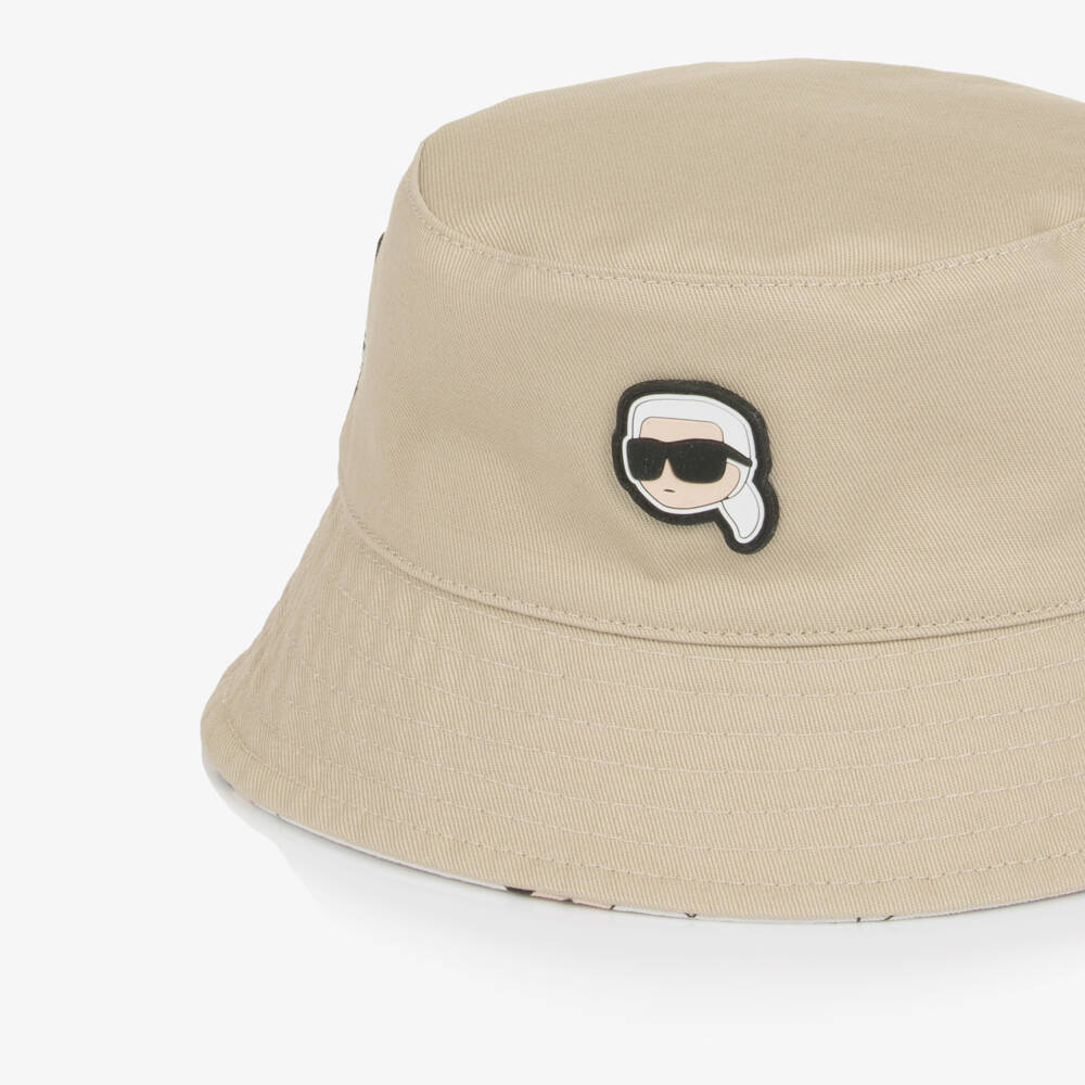 KARL LAGERFELD KIDS-Reversible Sun Hat | Childrensalon Outlet