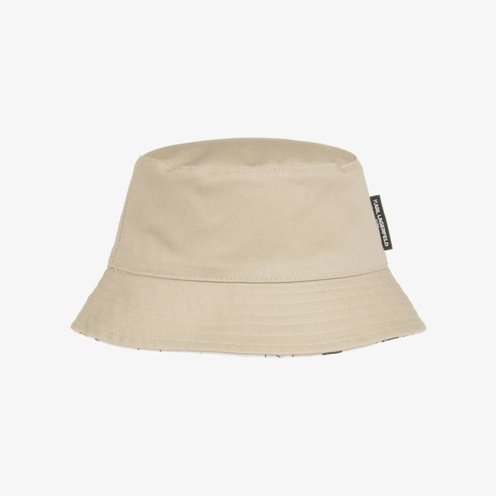KARL LAGERFELD KIDS-Reversible Sun Hat | Childrensalon Outlet