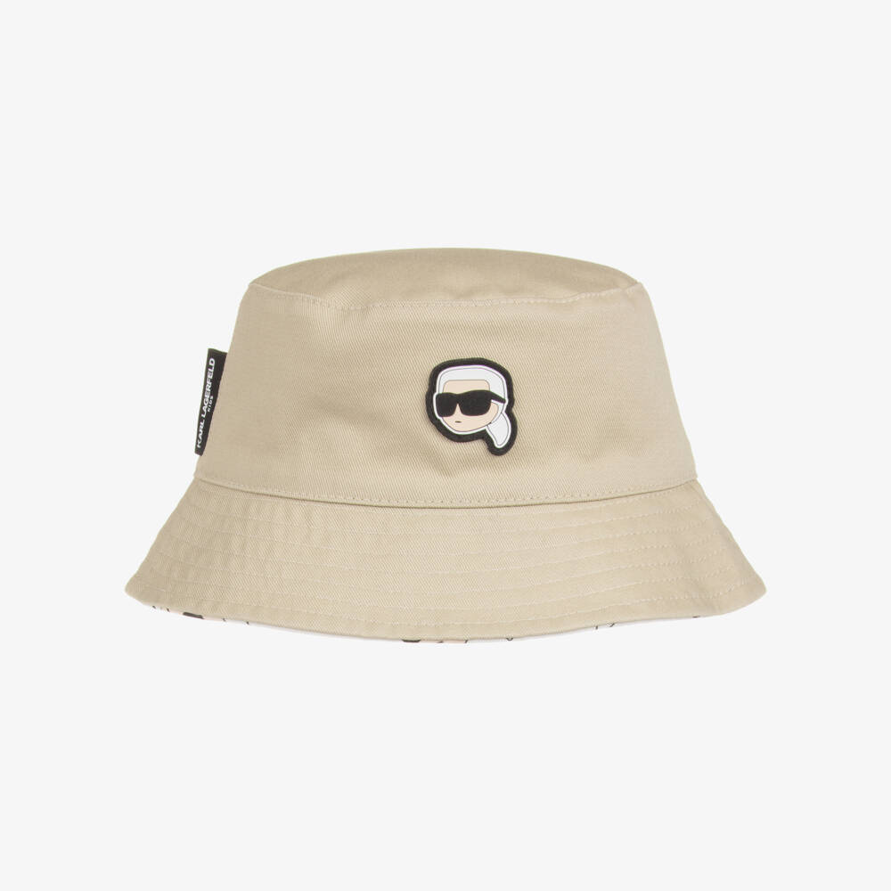 KARL LAGERFELD KIDS-Reversible Sun Hat | Childrensalon Outlet