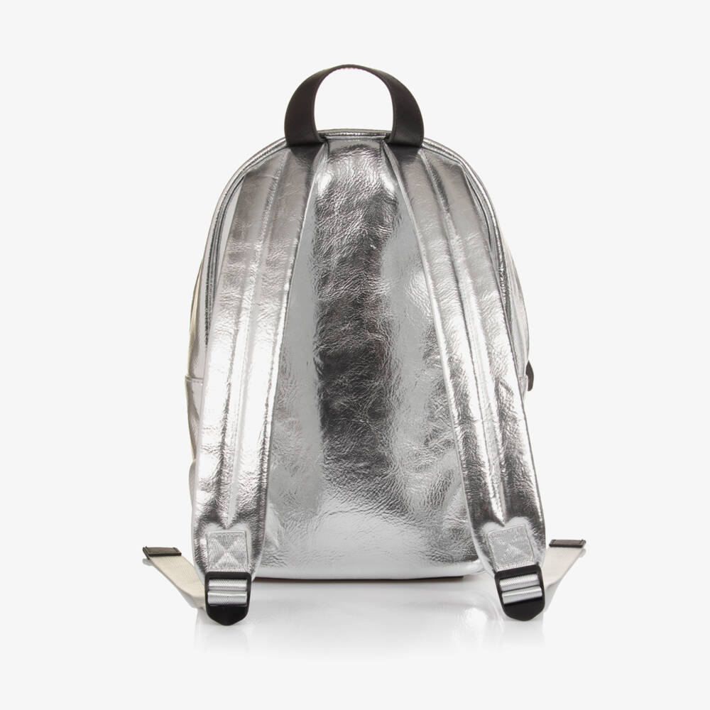 KARL LAGERFELD KIDS-Silver Choupette Backpack | Childrensalon Outlet