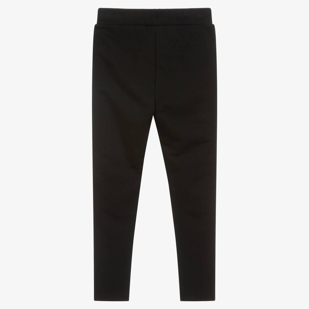 KARL LAGERFELD KIDS-Teen Boys Black Cotton Logo Joggers | Childrensalon Outlet
