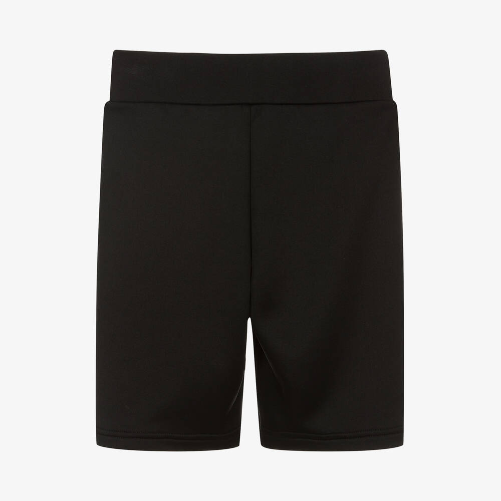KARL LAGERFELD KIDS-Teen Boys Black Jersey Logo Shorts | Childrensalon Outlet