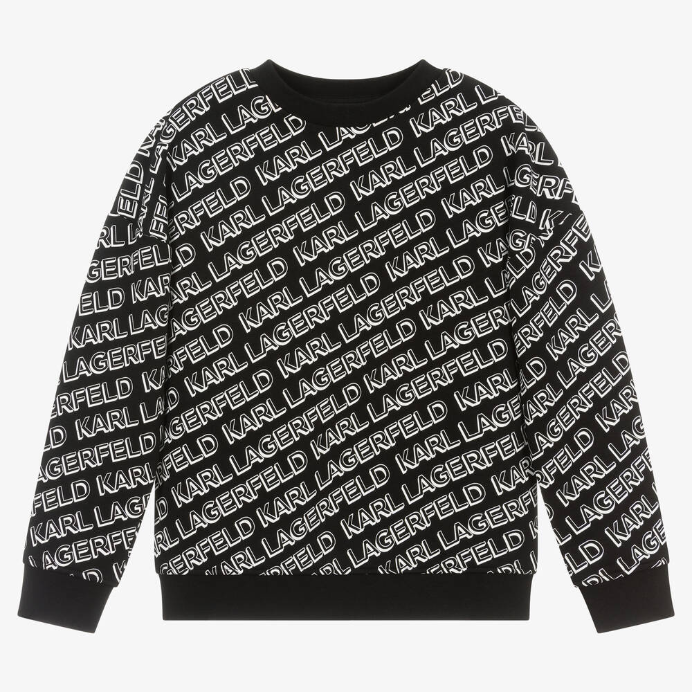 KARL LAGERFELD KIDS - Sweat noir ado garçon  | Childrensalon