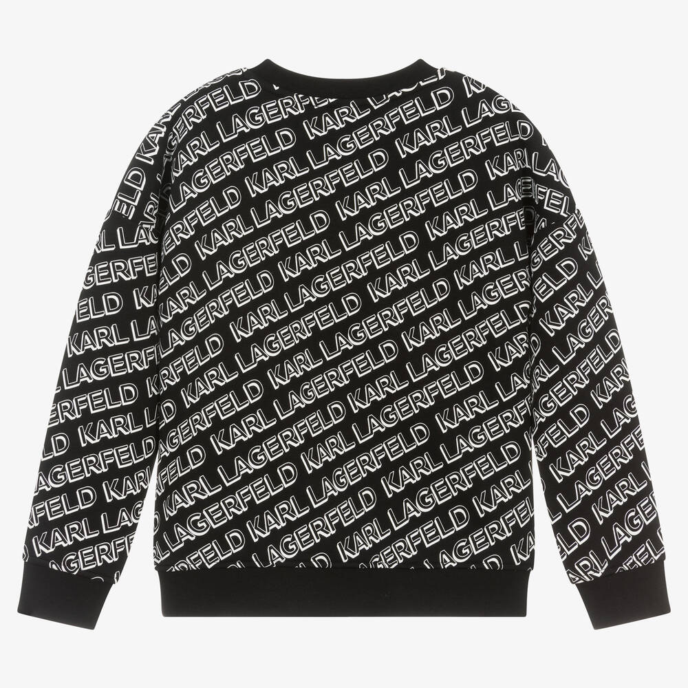Karl lagerfeld black sweatshirt hot sale