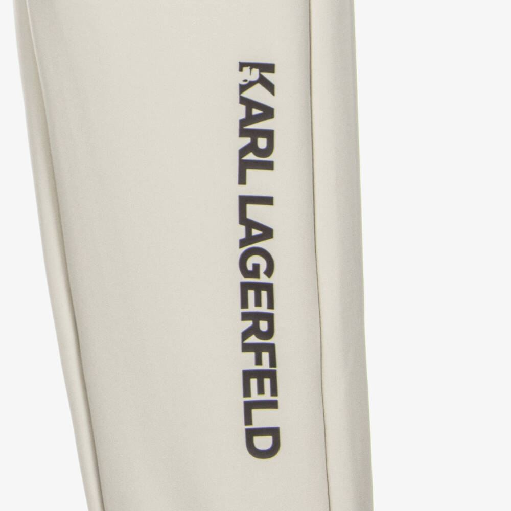 KARL LAGERFELD KIDS-Teen Boys Grey Jersey Logo Joggers | Childrensalon Outlet