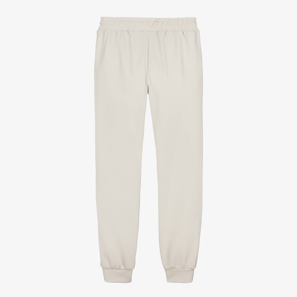 KARL LAGERFELD KIDS-Teen Boys Grey Jersey Logo Joggers | Childrensalon Outlet