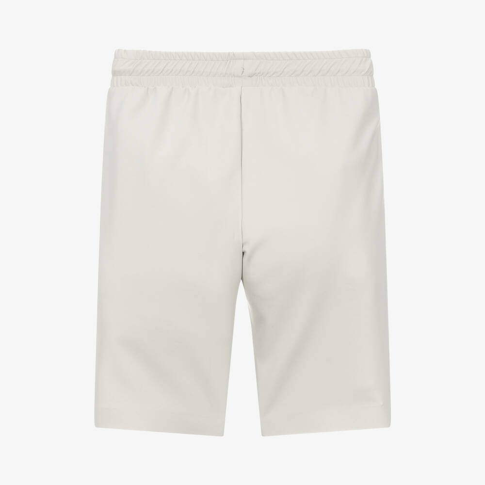KARL LAGERFELD KIDS-شورت تينز ولادي جيرسي لون بيج فاتح | Childrensalon Outlet